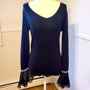 INC International Concepts long sleeve dressy top